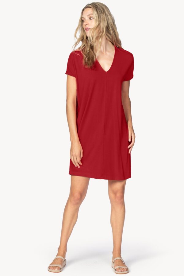 Double V-Neck Dress - Image 5