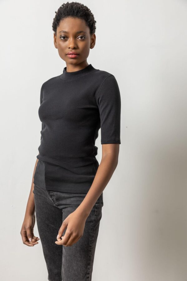 Elbow Sleeve Mock Neck - Image 4