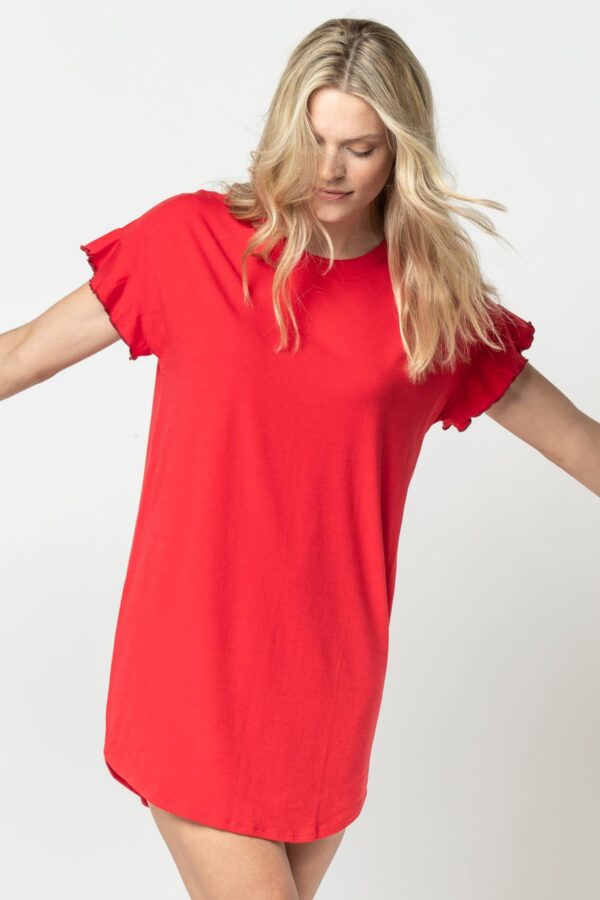 Flutter Sleeve Sleep Dress - Image 4