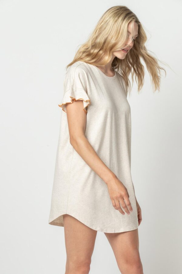 Flutter Sleeve Sleep Dress - Image 3