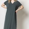 Double V-Neck Maxi Dress - Image 8