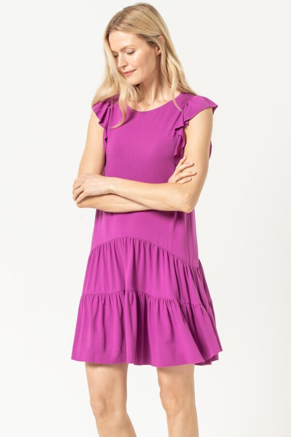 Tiered Peplum Tank Dress - Image 5