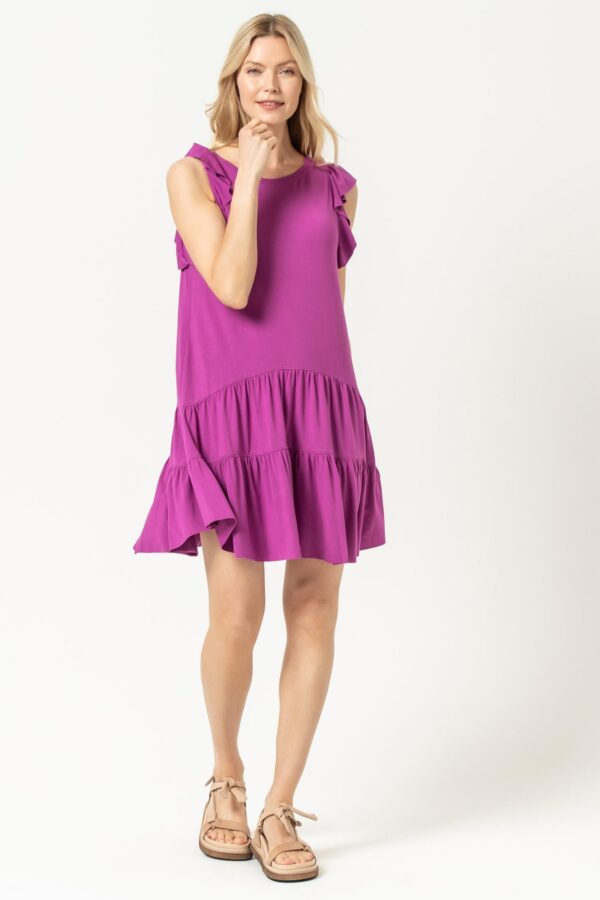 Tiered Peplum Tank Dress - Image 6