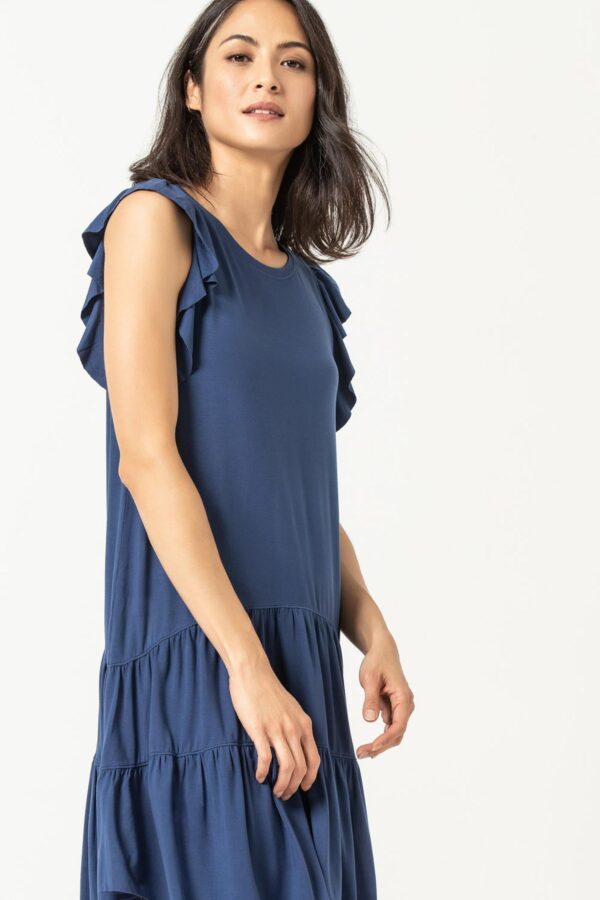 Tiered Peplum Tank Dress - Image 10