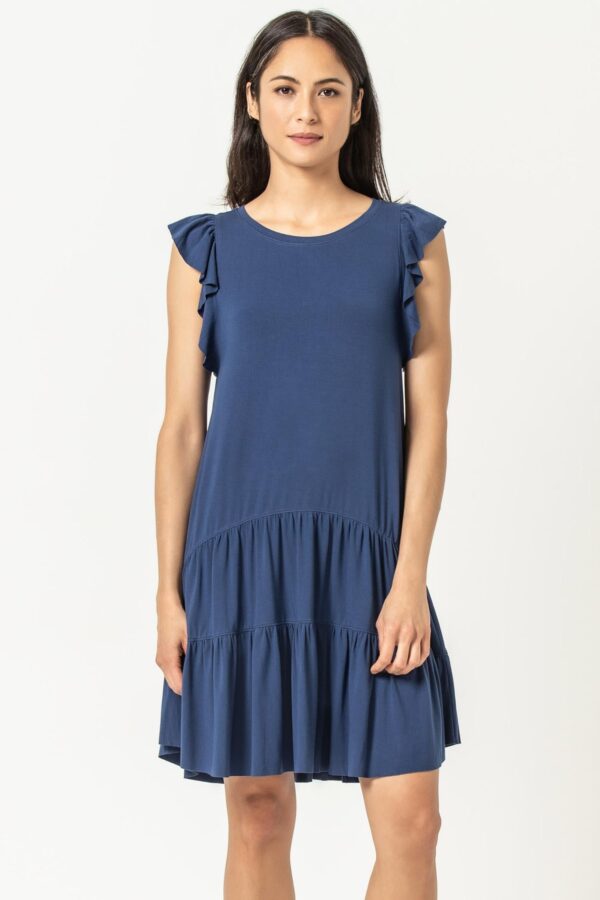 Tiered Peplum Tank Dress - Image 8