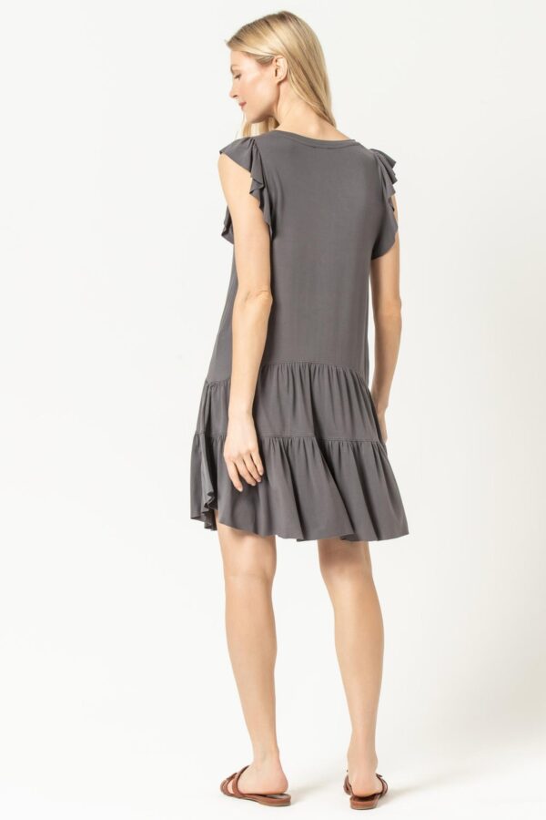 Tiered Peplum Tank Dress - Image 4