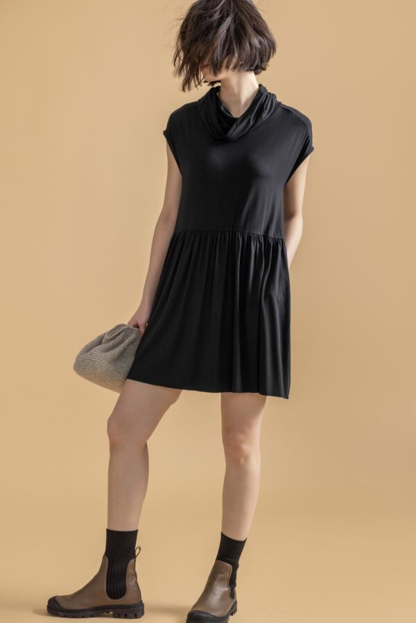 Sleeveless Cowl Neck Dress - Image 2
