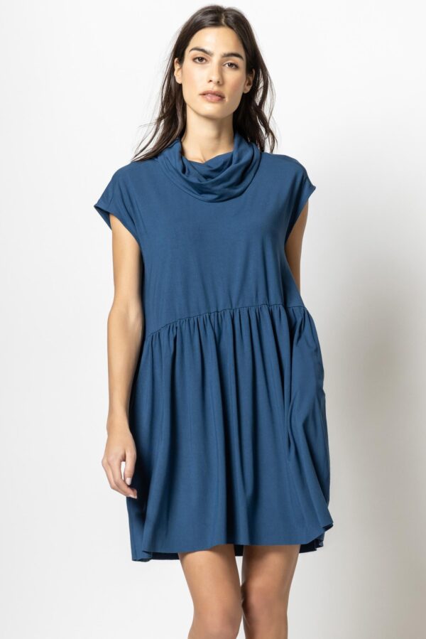 Sleeveless Cowl Neck Dress - Image 3