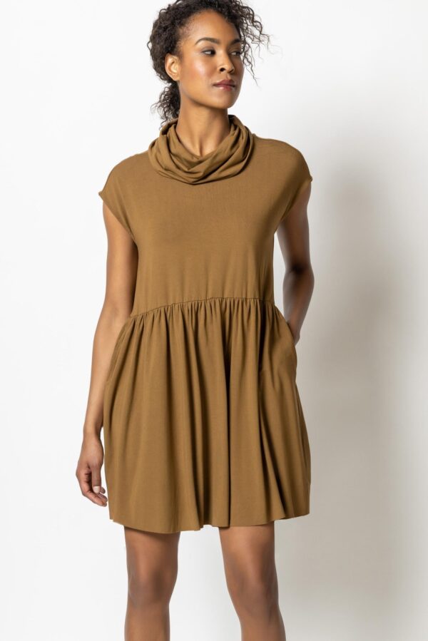 Sleeveless Cowl Neck Dress - Image 5