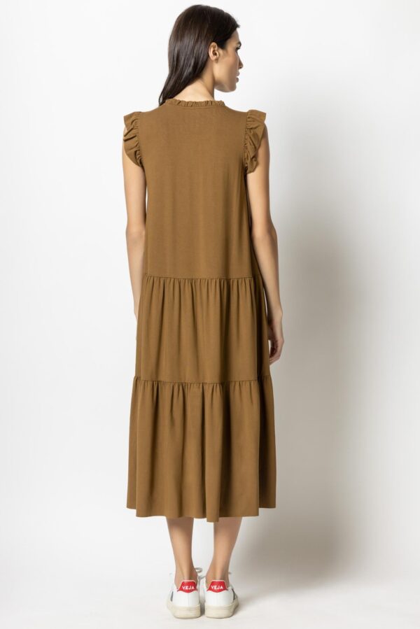 Ruffle Trim Peplum Maxi Dress - Image 8
