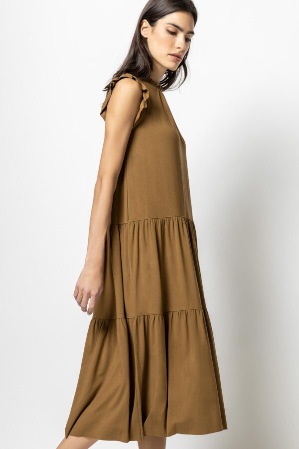 Ruffle Trim Peplum Maxi Dress - Image 9