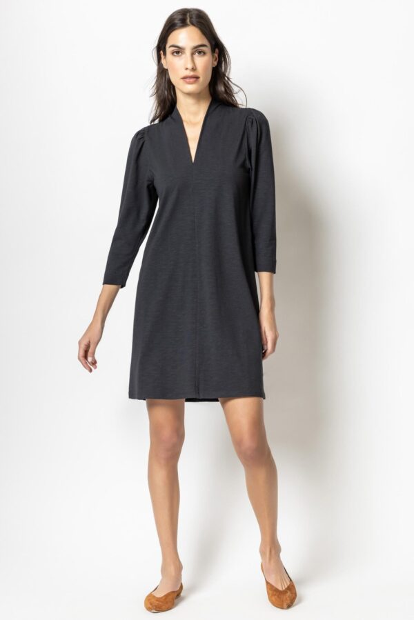 Full Sleeve Split Neck Dress - Image 10