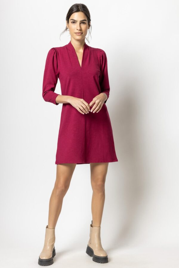 Full Sleeve Split Neck Dress - Image 14
