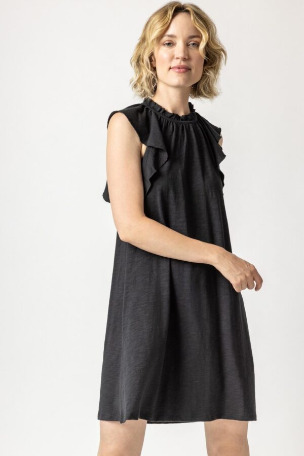 Ruffle Trim Sleeveless Dress - Image 10