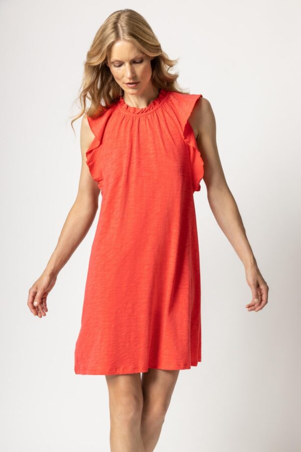 Ruffle Trim Sleeveless Dress - Image 6