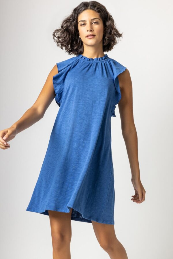 Ruffle Trim Sleeveless Dress - Image 4