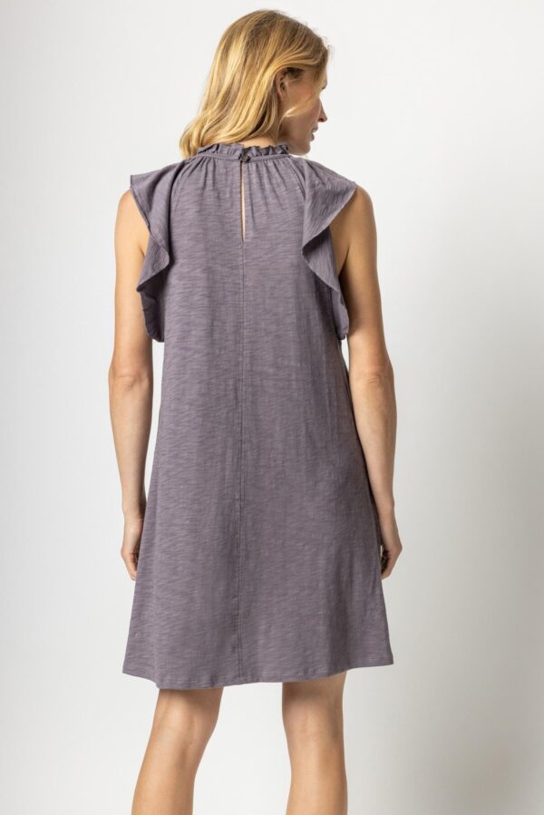 Ruffle Trim Sleeveless Dress - Image 3