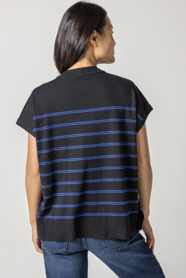 Striped Poncho Sweater - Image 8