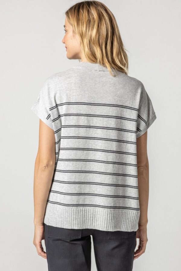 Striped Poncho Sweater - Image 10