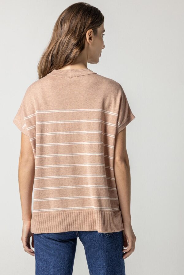 Striped Poncho Sweater - Image 3
