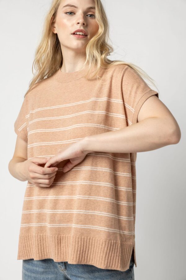 Striped Poncho Sweater - Image 5