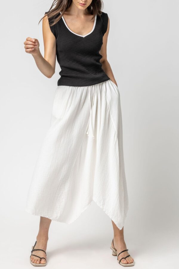 Gauze Waterfall Skirt - Image 9