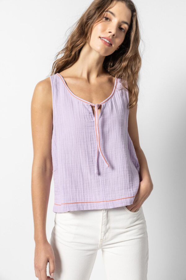 Tie Front Tank - Image 6