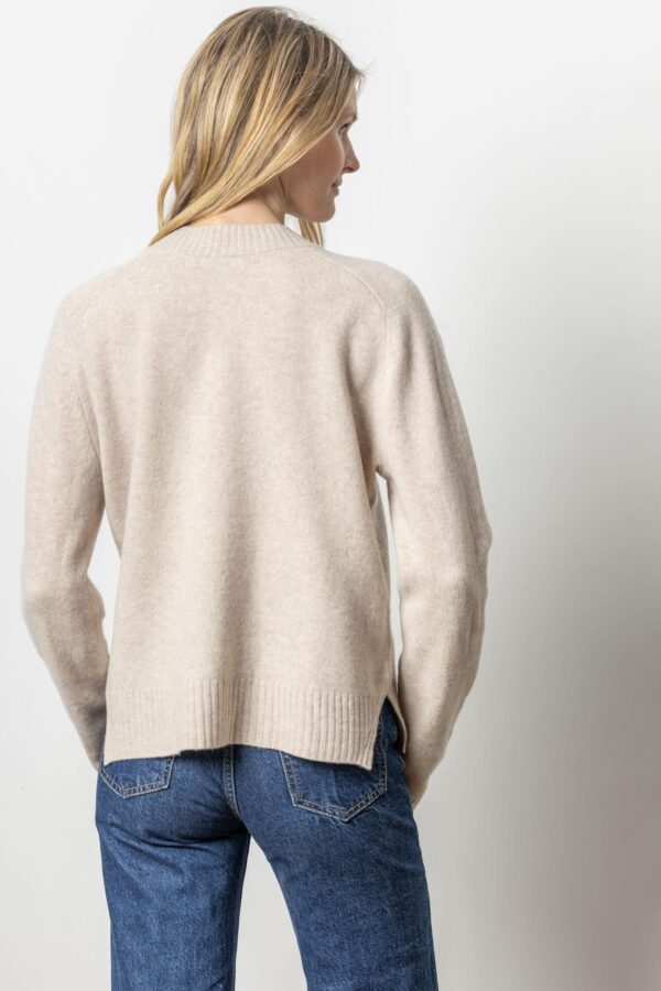 Felted Easy V-Neck Sweater - Image 6