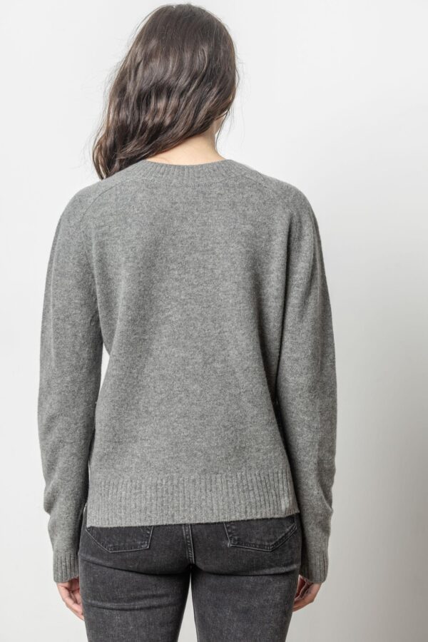 Felted Easy V-Neck Sweater - Image 2