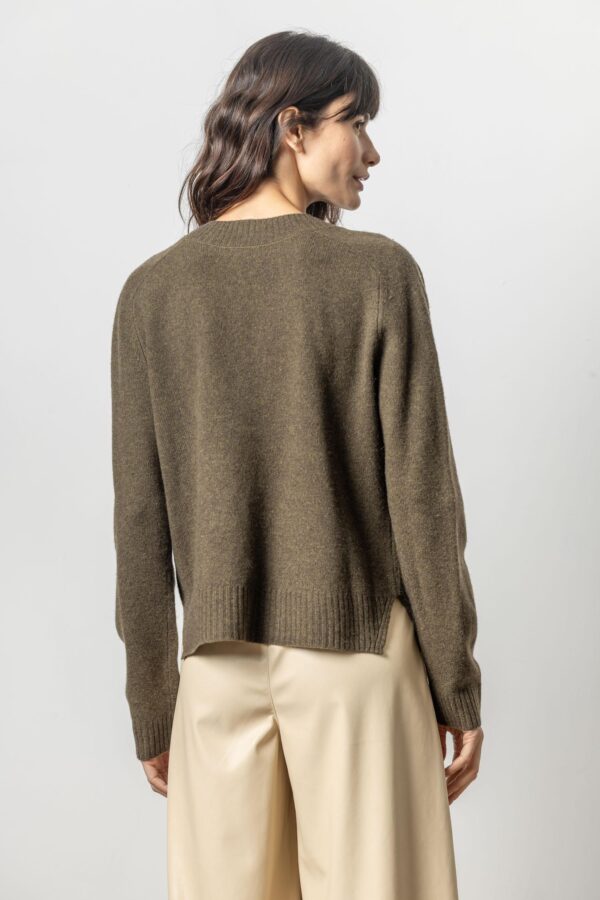 Felted Easy V-Neck Sweater - Image 8