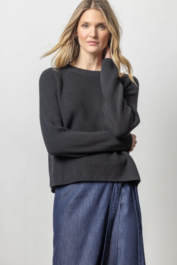 Mixed Media Raglan Sweater - Image 6