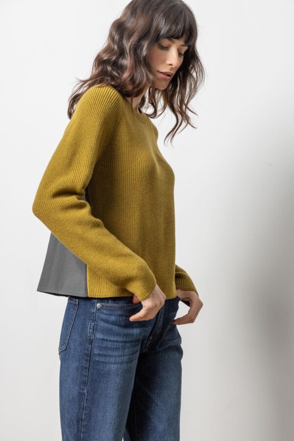Mixed Media Raglan Sweater - Image 2