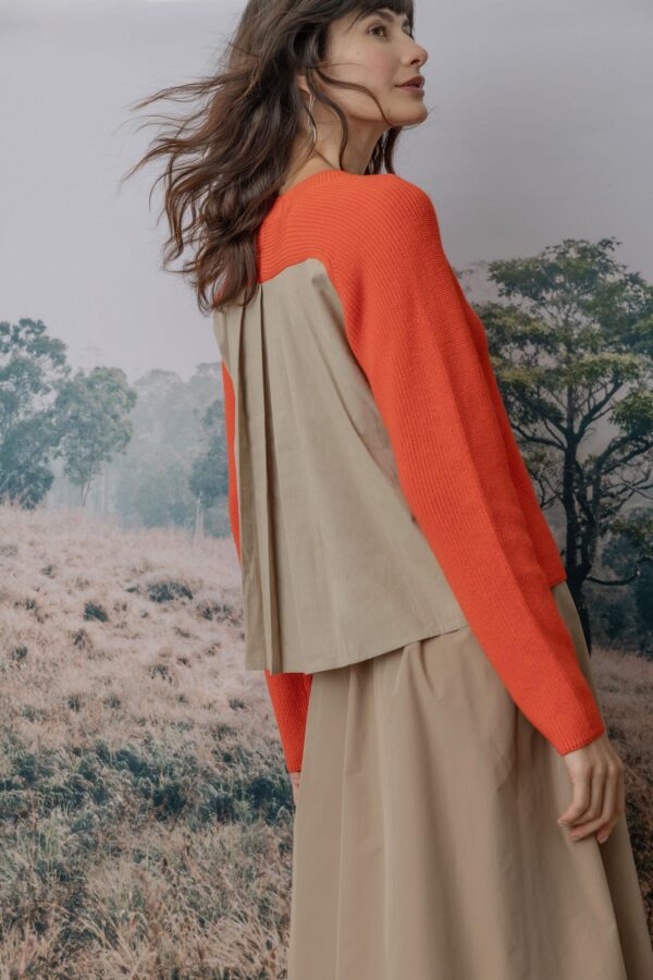 Mixed Media Raglan Sweater - Image 13