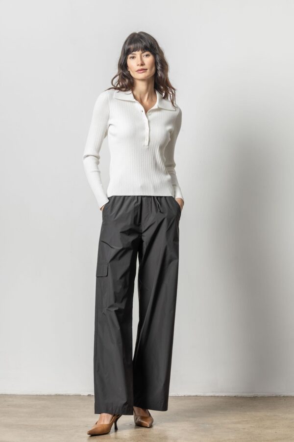 Polo Collar Henley Sweater - Image 8