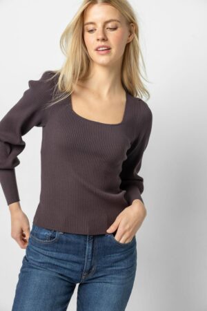 Full Sleeve Square Neck Sweater