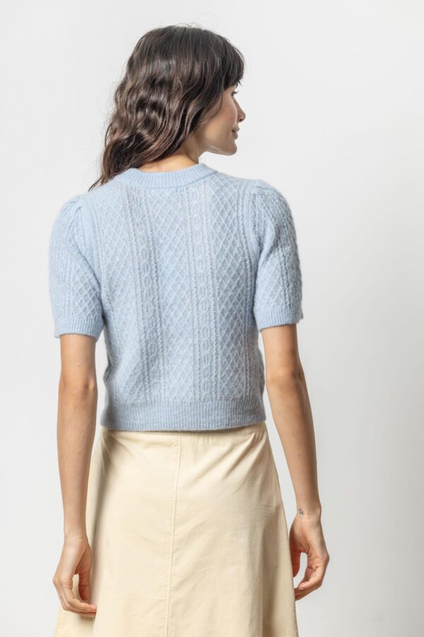 Cropped Cable Sweater - Image 10