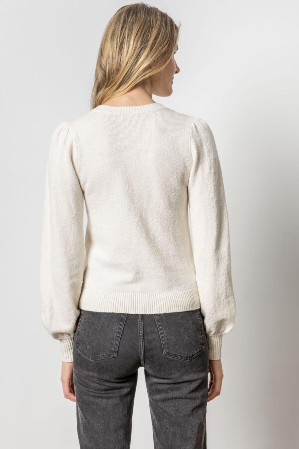 Full Sleeve V-Neck Sweater - Image 2