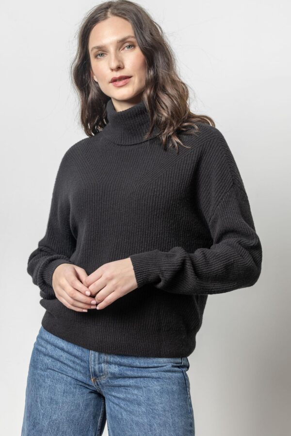 Relaxed Rib Turtleneck Sweater - Image 7