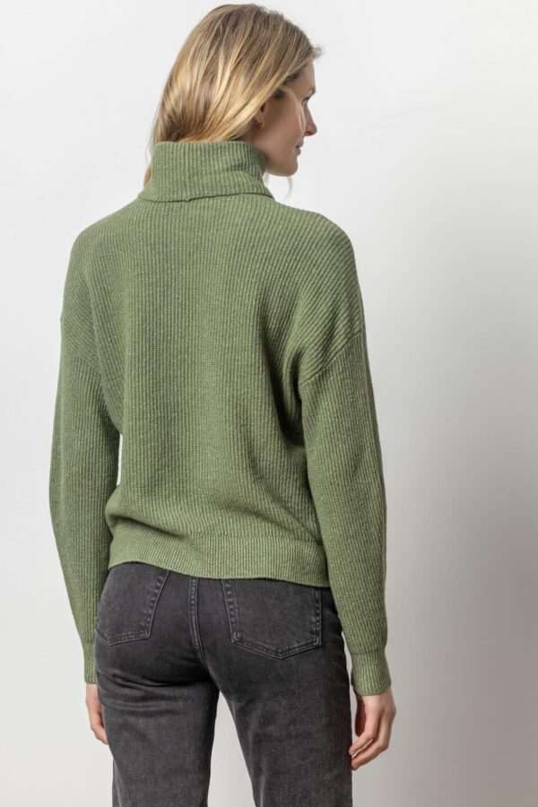Relaxed Rib Turtleneck Sweater - Image 6