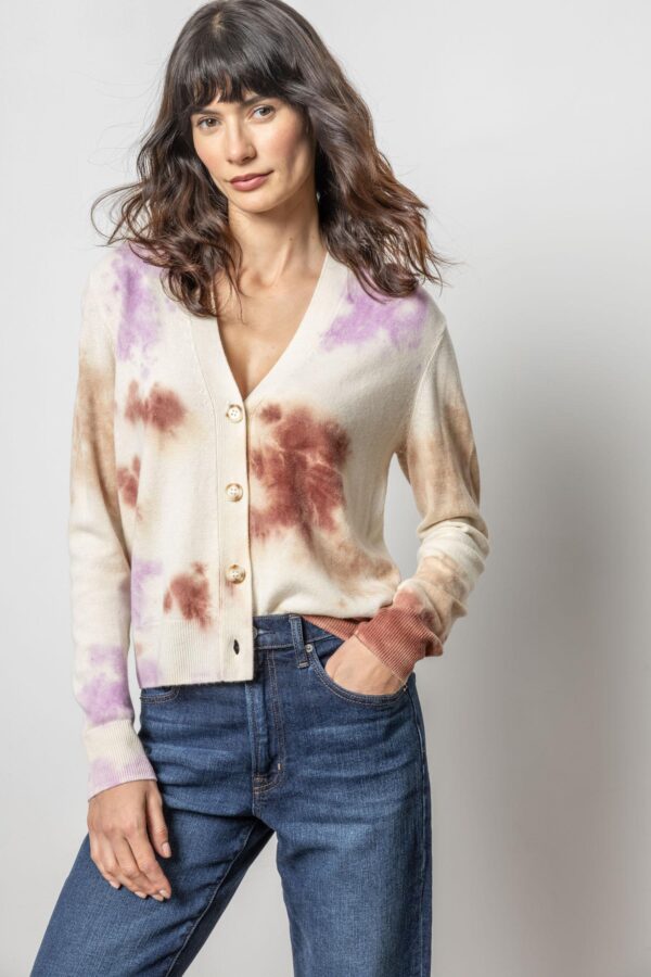 Tie Dyed Cardigan Sweater - Image 2