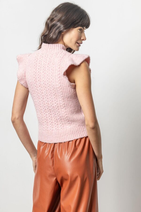 Flutter Sleeve Mock Neck Sweater - Image 8