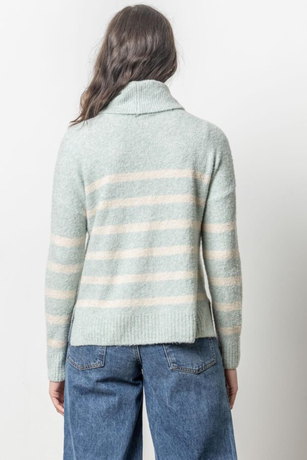 Striped Turtleneck Sweater - Image 2