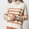 Striped Turtleneck Sweater - Image 7