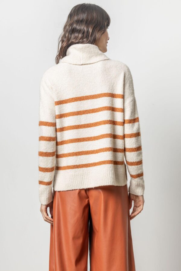 Striped Turtleneck Sweater - Image 8