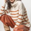 Striped Turtleneck Sweater - Image 6
