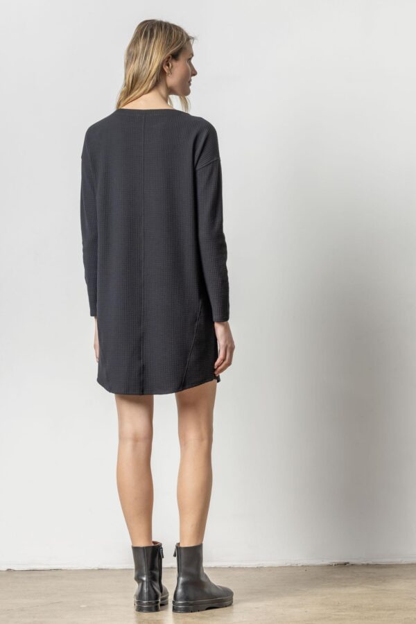 Seamed Boatneck Dress - Image 2