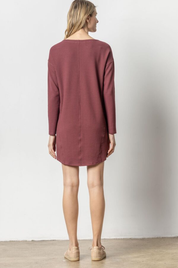 Seamed Boatneck Dress - Image 6