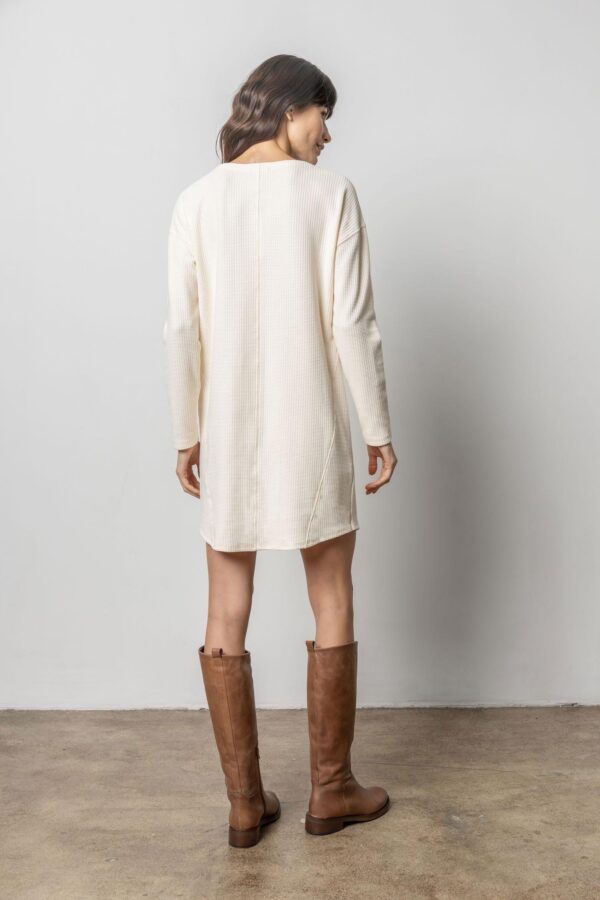 Seamed Boatneck Dress - Image 10