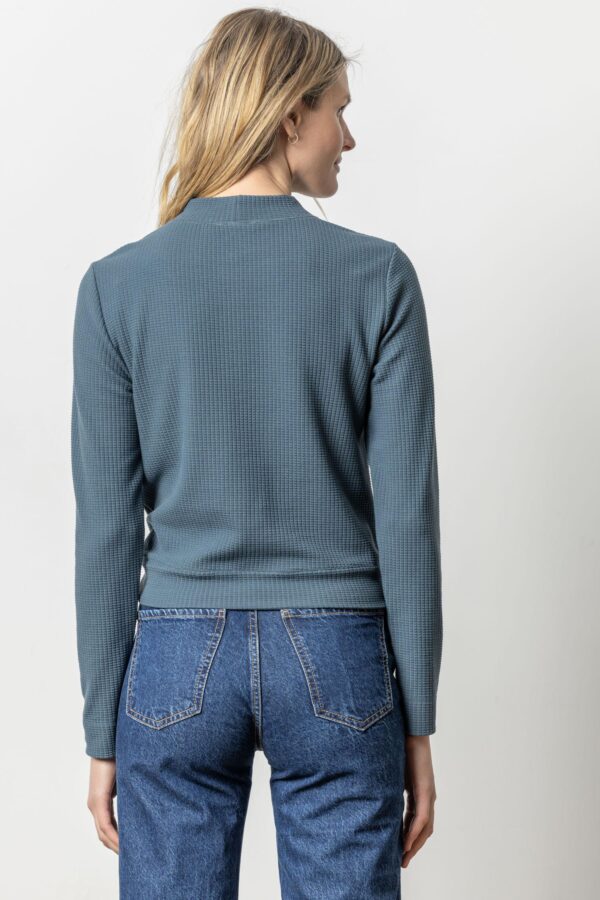 Tie Waist Mock Neck - Image 7