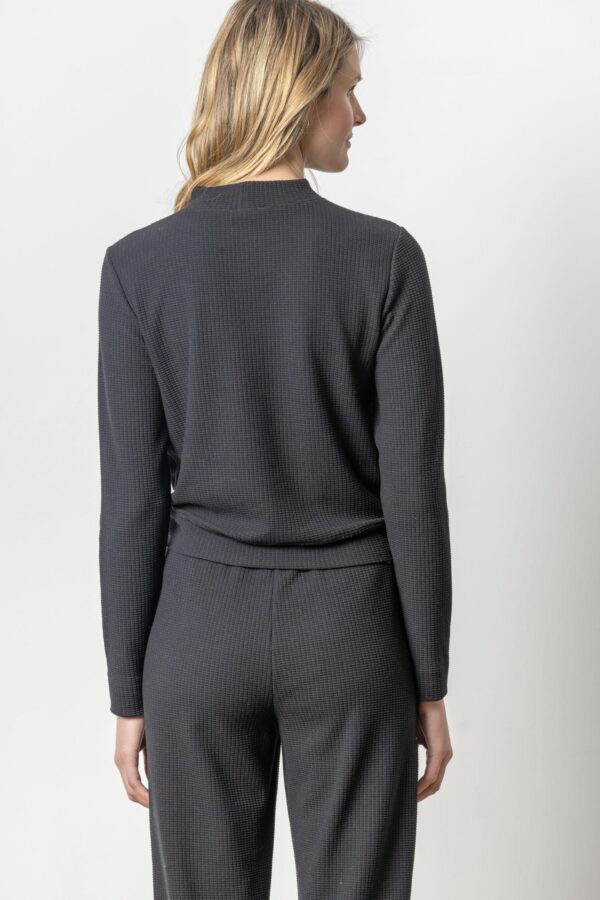Tie Waist Mock Neck - Image 9